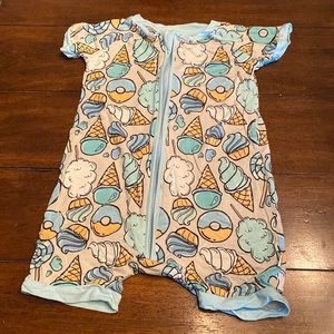 EUC Little Sleepies Shorty Romper